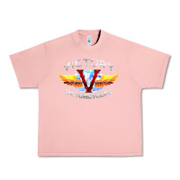 Salmon Victory Motorcycles Urban Heavy Tee - ArtMosaic