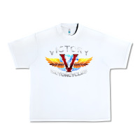 White Victory Motorcycles Urban Heavy Tee - ArtMosaic