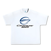 White Crownline Boats Urban Heavy Tee - ArtMosaic