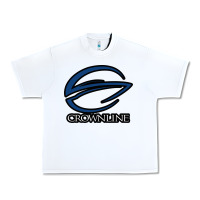 White Crownline Boats Urban Heavy Tee - ArtMosaic