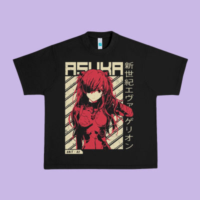 Asuka Evangelion Urban Heavy Tee Designed By Artmosaic