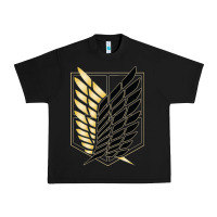 Black Shingekis no kyojinn Urban Heavy Tee - ArtMosaic