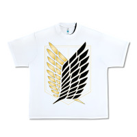 White Shingekis no kyojinn Urban Heavy Tee - ArtMosaic