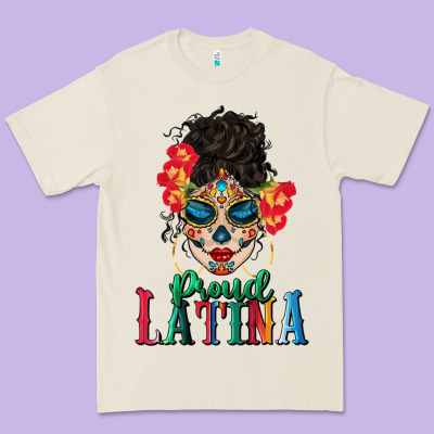 Proud Latina Premium Tee Designed By Bundleandbundleshop