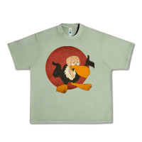 Oil Green beaky buzzard 1 Urban Heavy Tee - ArtMosaic