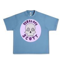 Pebble Blue Penelope Scott Skeleton Urban Heavy Tee - ArtMosaic