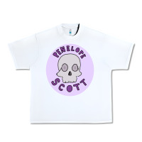 White Penelope Scott Skeleton Urban Heavy Tee - ArtMosaic