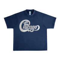 Navy Chicago Transit Authority Urban Heavy Tee - ArtMosaic