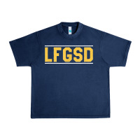 Navy Exclusive Brown LFGSD Official Fun Design T Shirt Urban Heavy Tee - ArtMosaic