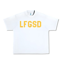 White Exclusive Brown LFGSD Official Fun Design T Shirt Urban Heavy Tee - ArtMosaic