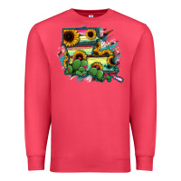 Cardinal Louisiana Map Sunflower Cactus Serape Premium Sweatshirt - RanaPortraitStore