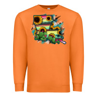 Carrot Louisiana Map Sunflower Cactus Serape Premium Sweatshirt - RanaPortraitStore