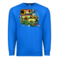 True Royal Louisiana Map Sunflower Cactus Serape Premium Sweatshirt - RanaPortraitStore