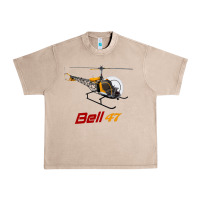 French Oak bell 47 helicopter Urban Heavy Tee - ArtMosaic