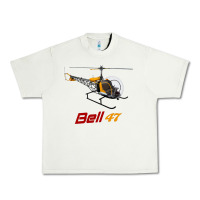 Bell 47 Helicopter Urban Heavy Tee | Teevron