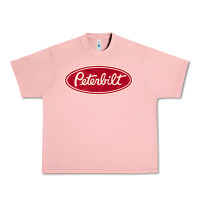 Salmon peterbilt truck racing vintage Urban Heavy Tee - ArtMosaic
