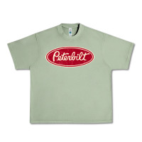 Oil Green peterbilt truck racing vintage Urban Heavy Tee - ArtMosaic