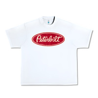White peterbilt truck racing vintage Urban Heavy Tee - ArtMosaic