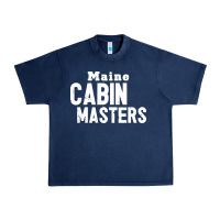 Navy maine cabin masters Urban Heavy Tee - ArtMosaic