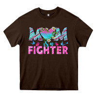 Chocolate Brown Western Mom Is A Fighter Heavy Core Tee - BundleAndBundleShop