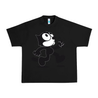Black felix the cat whistling Urban Heavy Tee - ArtMosaic