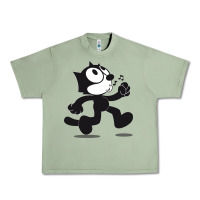 Oil Green felix the cat whistling Urban Heavy Tee - ArtMosaic