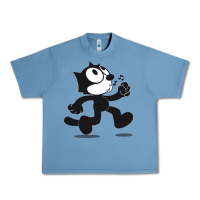 Pebble Blue felix the cat whistling Urban Heavy Tee - ArtMosaic
