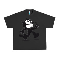 Pigment Black felix the cat whistling Urban Heavy Tee - ArtMosaic