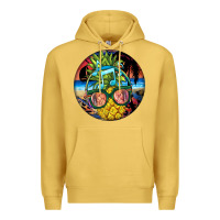 Antique Gold pineapple relaxing Premium Hoodie - BarkalooDesign
