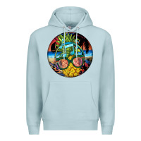Blue Mist pineapple relaxing Premium Hoodie - BarkalooDesign