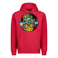 Cardinal pineapple relaxing Premium Hoodie - BarkalooDesign