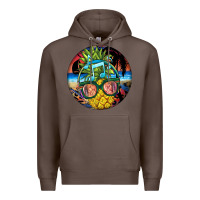 Coffee pineapple relaxing Premium Hoodie - BarkalooDesign