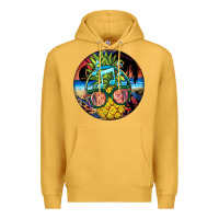 Mustard pineapple relaxing Premium Hoodie - BarkalooDesign
