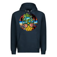 Navy pineapple relaxing Premium Hoodie - BarkalooDesign