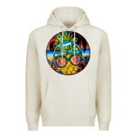 Oatmeal Heather pineapple relaxing Premium Hoodie - BarkalooDesign