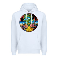 White pineapple relaxing Premium Hoodie - BarkalooDesign