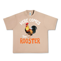 Burro Here Comes The Rooster Shirt Chicken Lady Outfit 243 Urban Heavy Tee - ArtMosaic