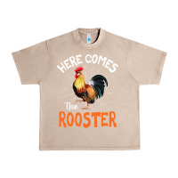 French Oak Here Comes The Rooster Shirt Chicken Lady Outfit 243 Urban Heavy Tee - ArtMosaic