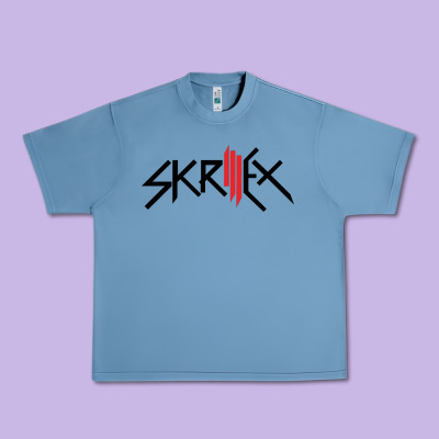 White Skrillex Urban Heavy Tee Designed By Artmosaic