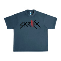 Midnight Navy white skrillex Urban Heavy Tee - ArtMosaic