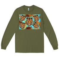 Army Green Tiger Long Sleeve Tee - Artiststas