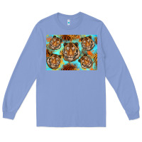 Colony Blue Tiger Long Sleeve Tee - Artiststas