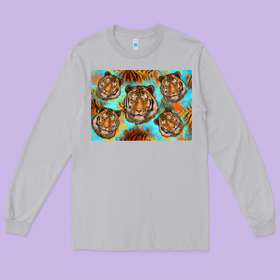 Tiger Long Sleeve Tee Designed By Artiststas