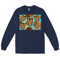 Navy Tiger Long Sleeve Tee - Artiststas