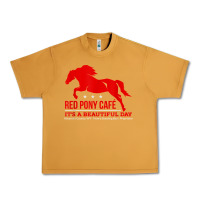 Peanut Butter Red Pony Cafe, Funny cute horse lover Urban Heavy Tee - ArtMosaic
