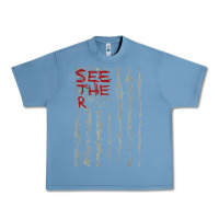 Pebble Blue Seether Bone Flag Urban Heavy Tee - ArtMosaic