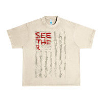 Sandshell Seether Bone Flag Urban Heavy Tee - ArtMosaic