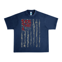 Navy Seether Bone Flag Urban Heavy Tee - ArtMosaic