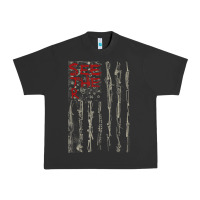 Pigment Black Seether Bone Flag Urban Heavy Tee - ArtMosaic