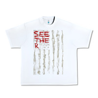 White Seether Bone Flag Urban Heavy Tee - ArtMosaic